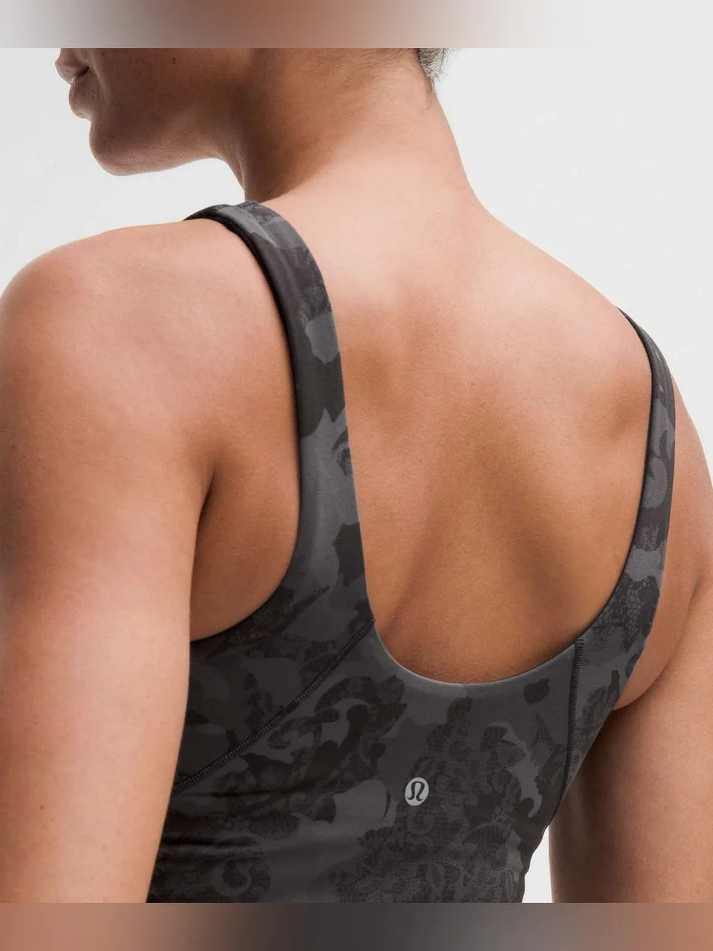 Lululemon Align Tank Top *Light Support, A/B Cup Hidden Heritage Lace Black Mult
